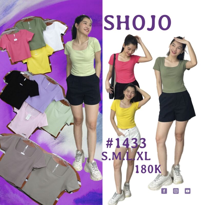Áo thun nữ body cổ U Shojo